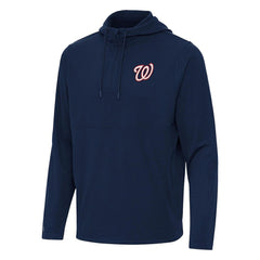 Washington Nationals Antigua Connected Quarter-Zip Pullover Hoodie Outlet