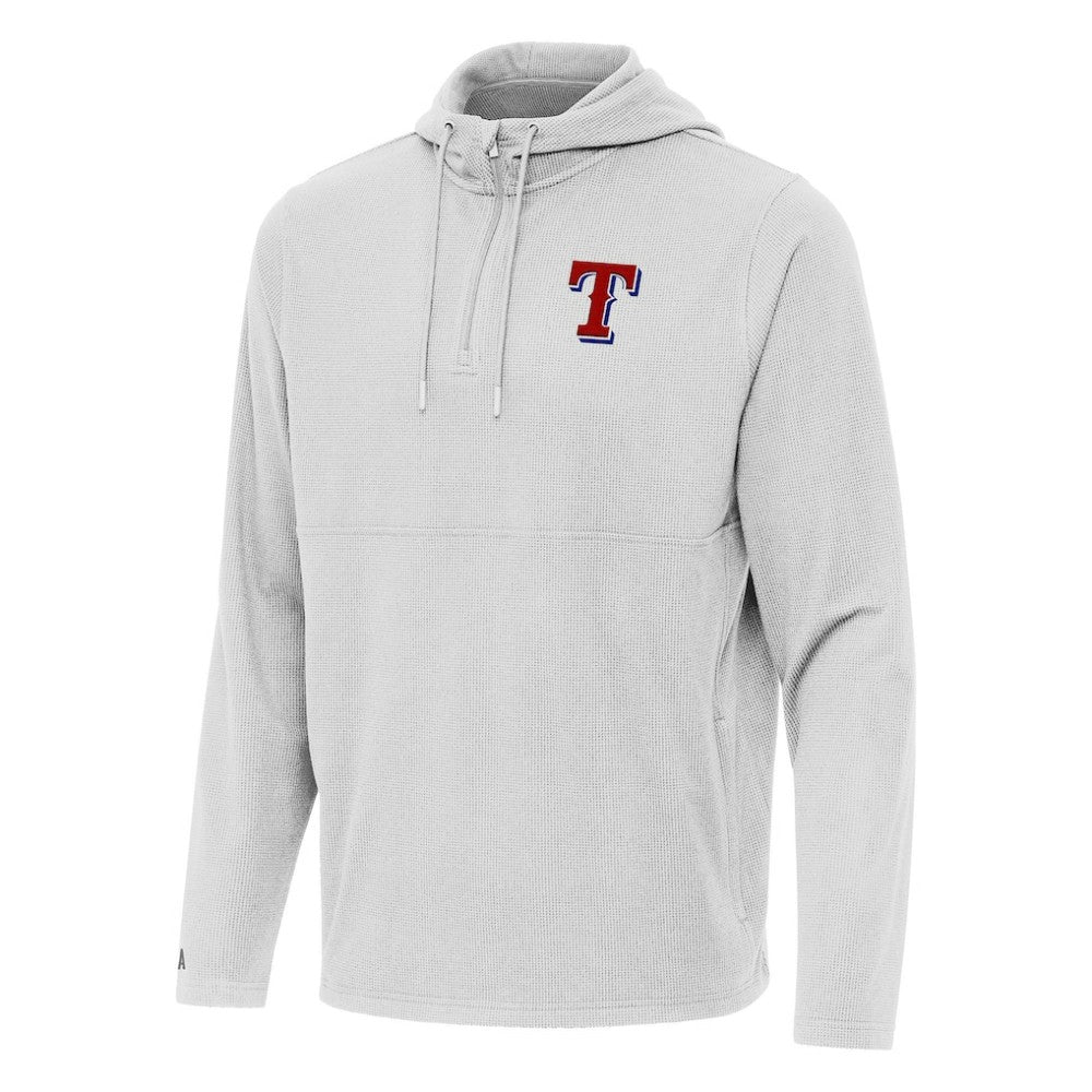 Texas Rangers Antigua Connected Quarter-Zip Pullover Hoodie Sale