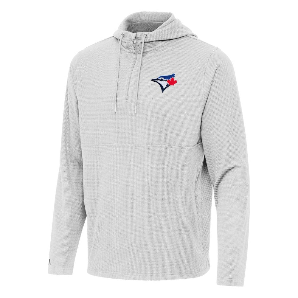 Toronto Blue Jays Antigua Connected Quarter-Zip Pullover Hoodie Sale