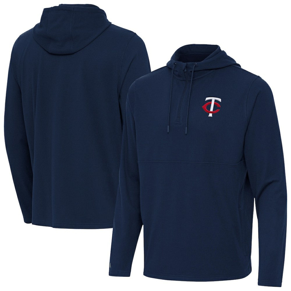 Minnesota Twins Antigua Connected Quarter-Zip Pullover Hoodie for sale