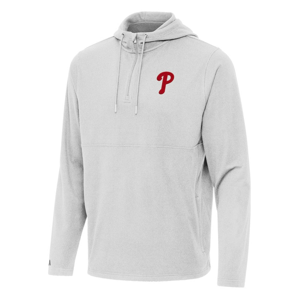 Philadelphia Phillies Antigua Connected Quarter-Zip Pullover Hoodie for sale