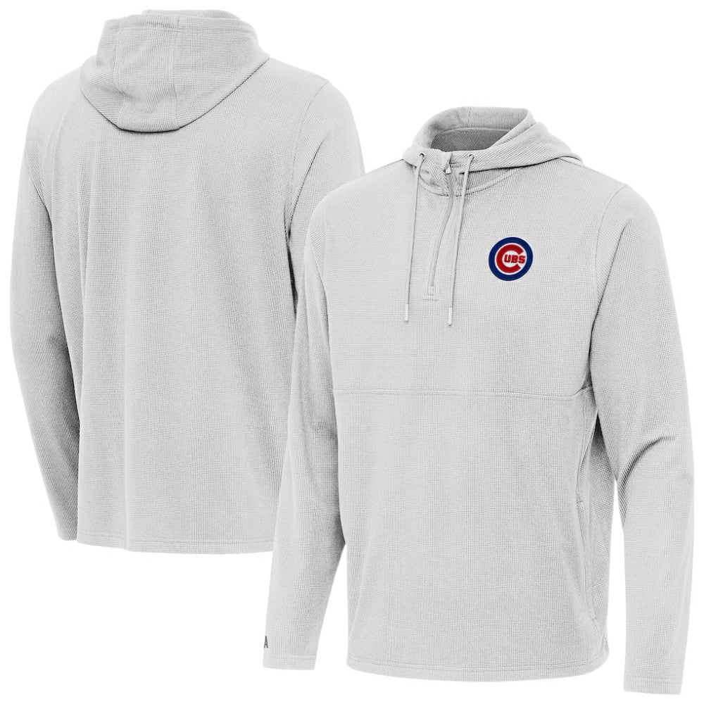 Chicago Cubs Antigua Connected Quarter-Zip Pullover Hoodie for sale