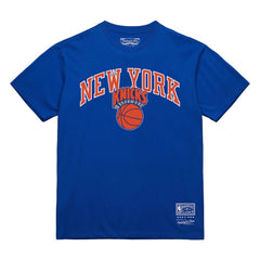 Mitchell & Ness New York Knicks Hardwood Classics Vintage Logo T-Shirt Blue