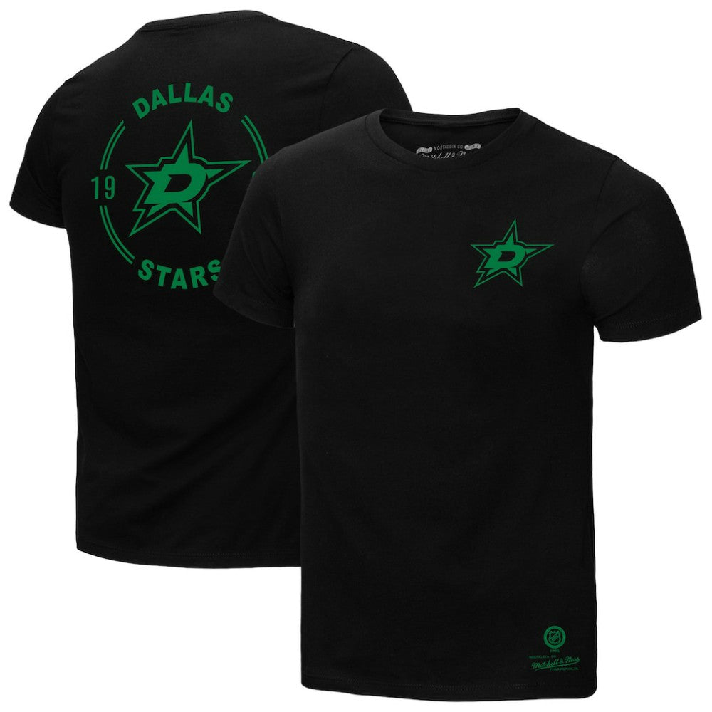 Dallas Stars Mitchell & Ness Core Penalty Box 3.0 T-Shirt - Black | NHL Lifestyle