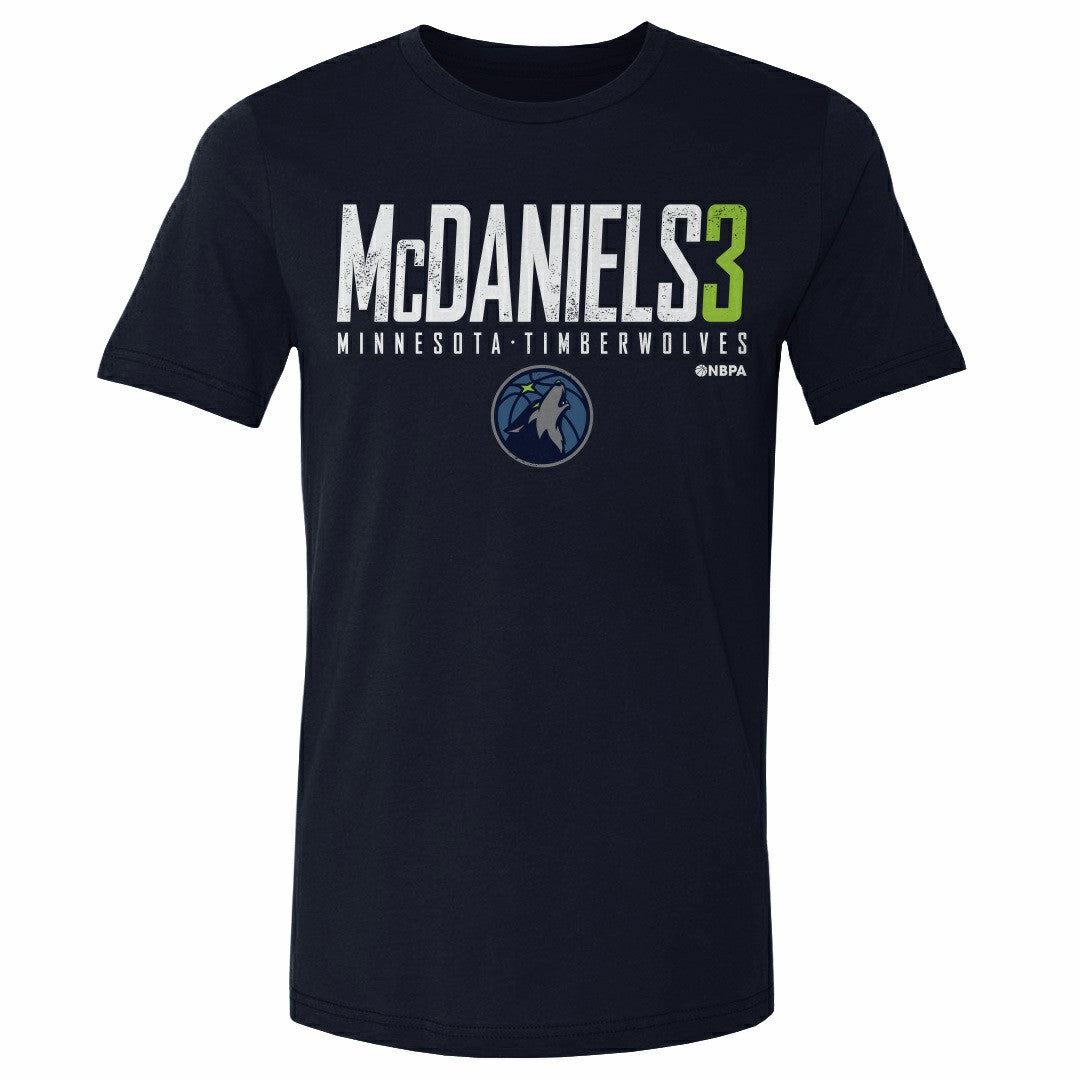Jaden McDaniels Minnesota Timberwolves 500 Level Elite Player T-Shirt Navy