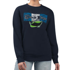 Tampa Bay Rays Starter Women's Team Color Shading Fleece Pullover Sweatshirt for sale