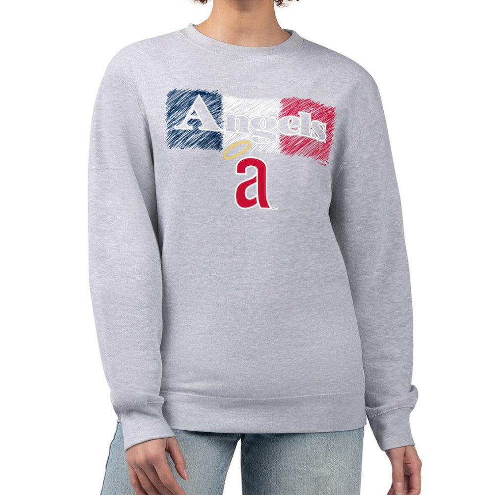 Los Angeles Angels Starter Women's Team Color Shading Fleece Pullover Sweatshirt Near Me