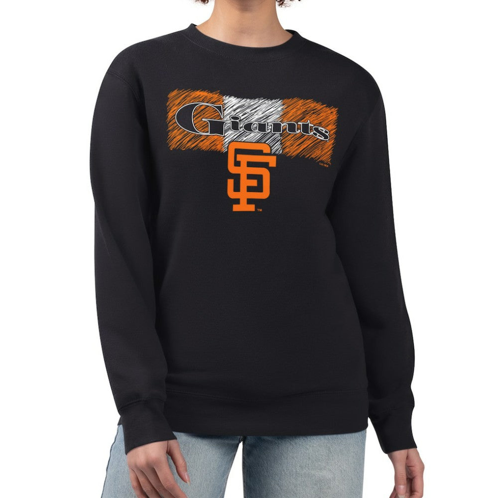 San Francisco Giants Starter Women's Team Color Shading Fleece Pullover Sweatshirt Sale