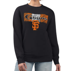 San Francisco Giants Starter Women's Team Color Shading Fleece Pullover Sweatshirt Sale