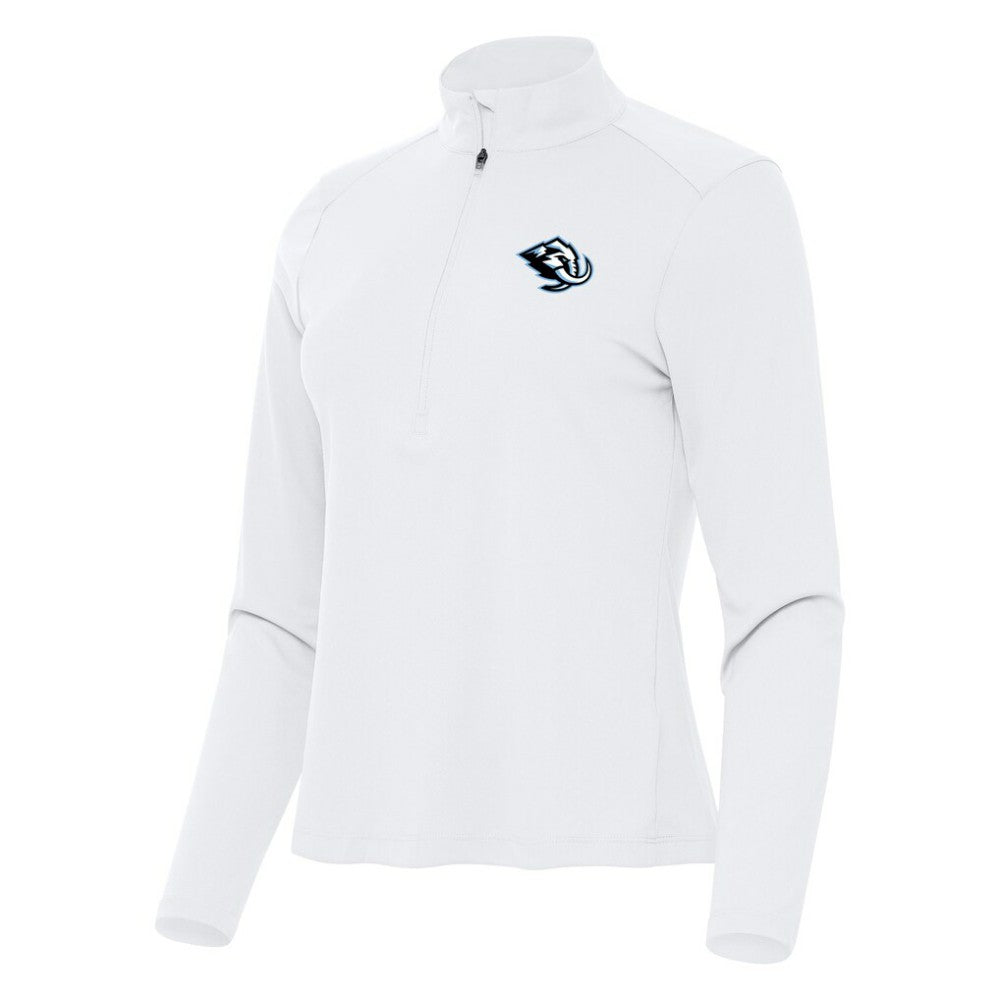 Utah Mammoth Antigua Women's Tribute Half-Zip Pullover - White | NHL on sale