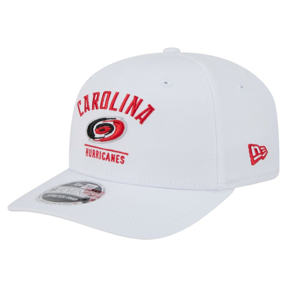 Carolina Hurricanes New Era Team Lockup Basic 9SEVENTY Adjustable Hat - White | New Era online