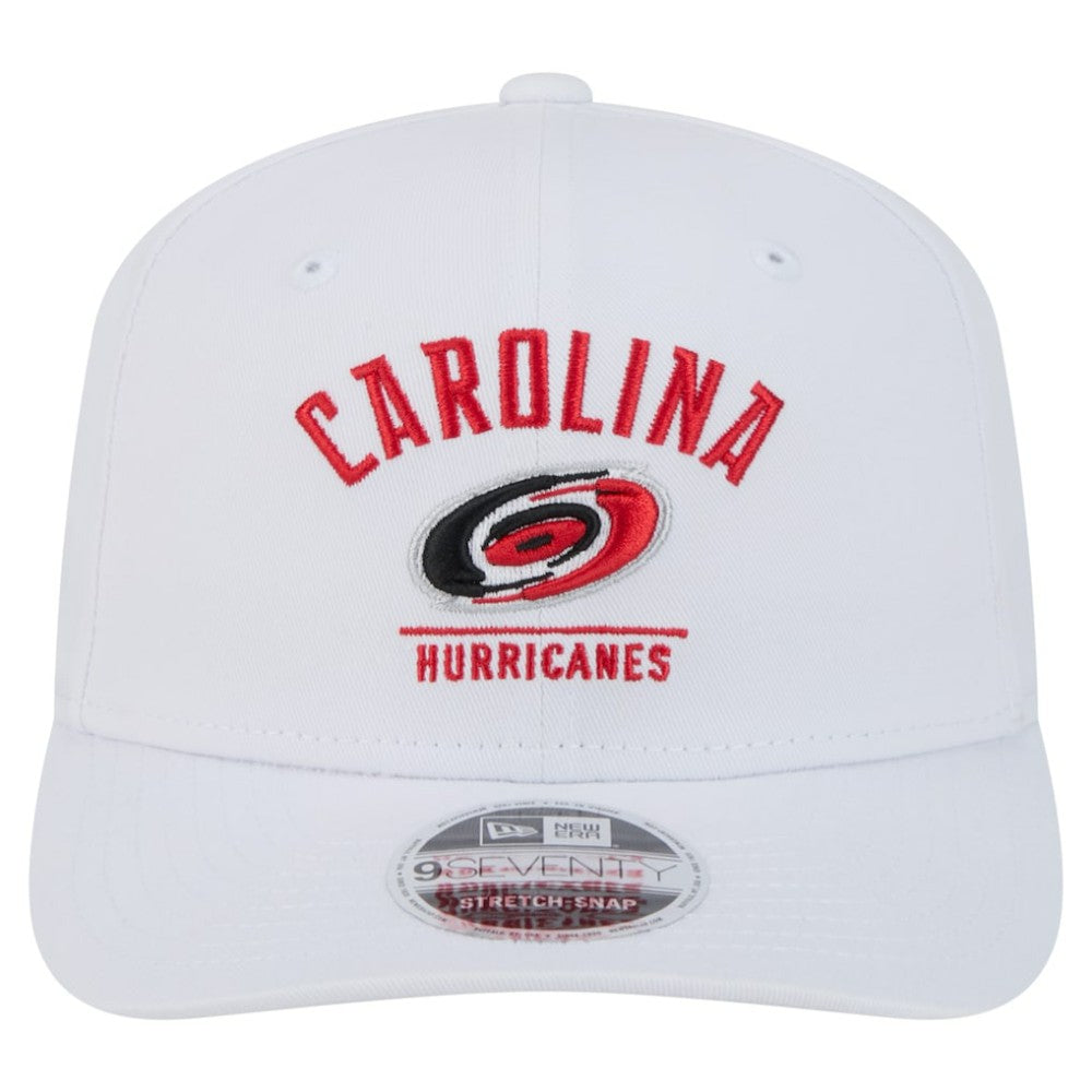 Carolina Hurricanes New Era Team Lockup Basic 9SEVENTY Adjustable Hat - White | New Era online