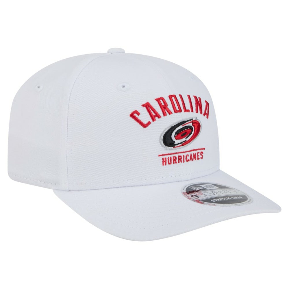 Carolina Hurricanes New Era Team Lockup Basic 9SEVENTY Adjustable Hat - White | New Era online