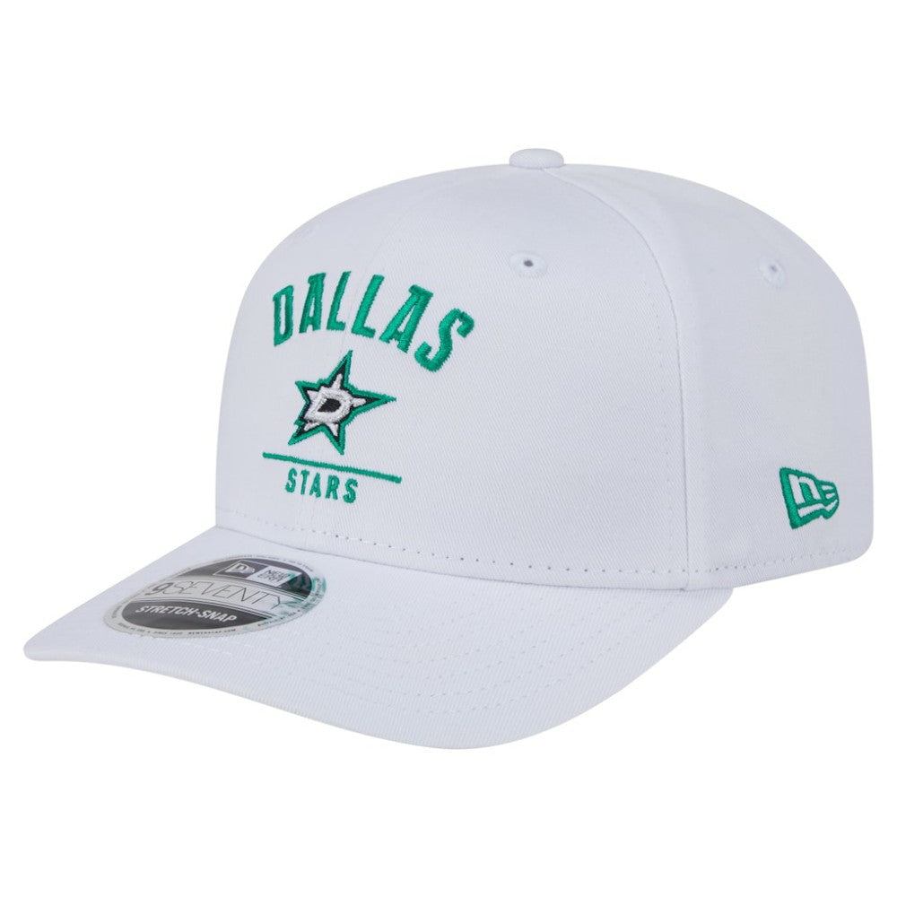 Dallas Stars New Era Team Lockup Basic 9SEVENTY Adjustable Hat - White | New Era Lifestyle