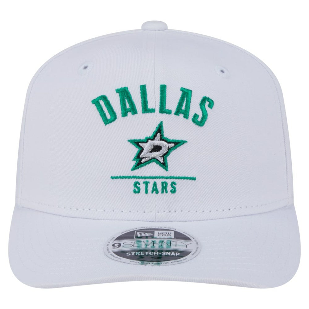 Dallas Stars New Era Team Lockup Basic 9SEVENTY Adjustable Hat - White | New Era Lifestyle