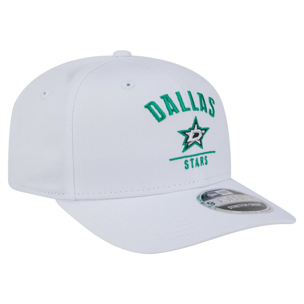 Dallas Stars New Era Team Lockup Basic 9SEVENTY Adjustable Hat - White | New Era Lifestyle