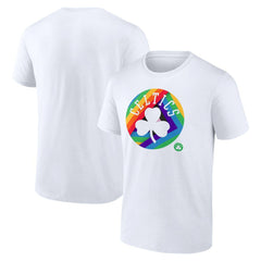 Boston Celtics Team Logo Pride T-Shirt White