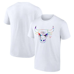 Chicago Bulls Team Logo Pride T-Shirt White