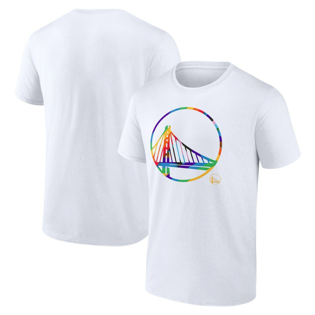 Golden State Warriors Team Logo Pride T-Shirt White