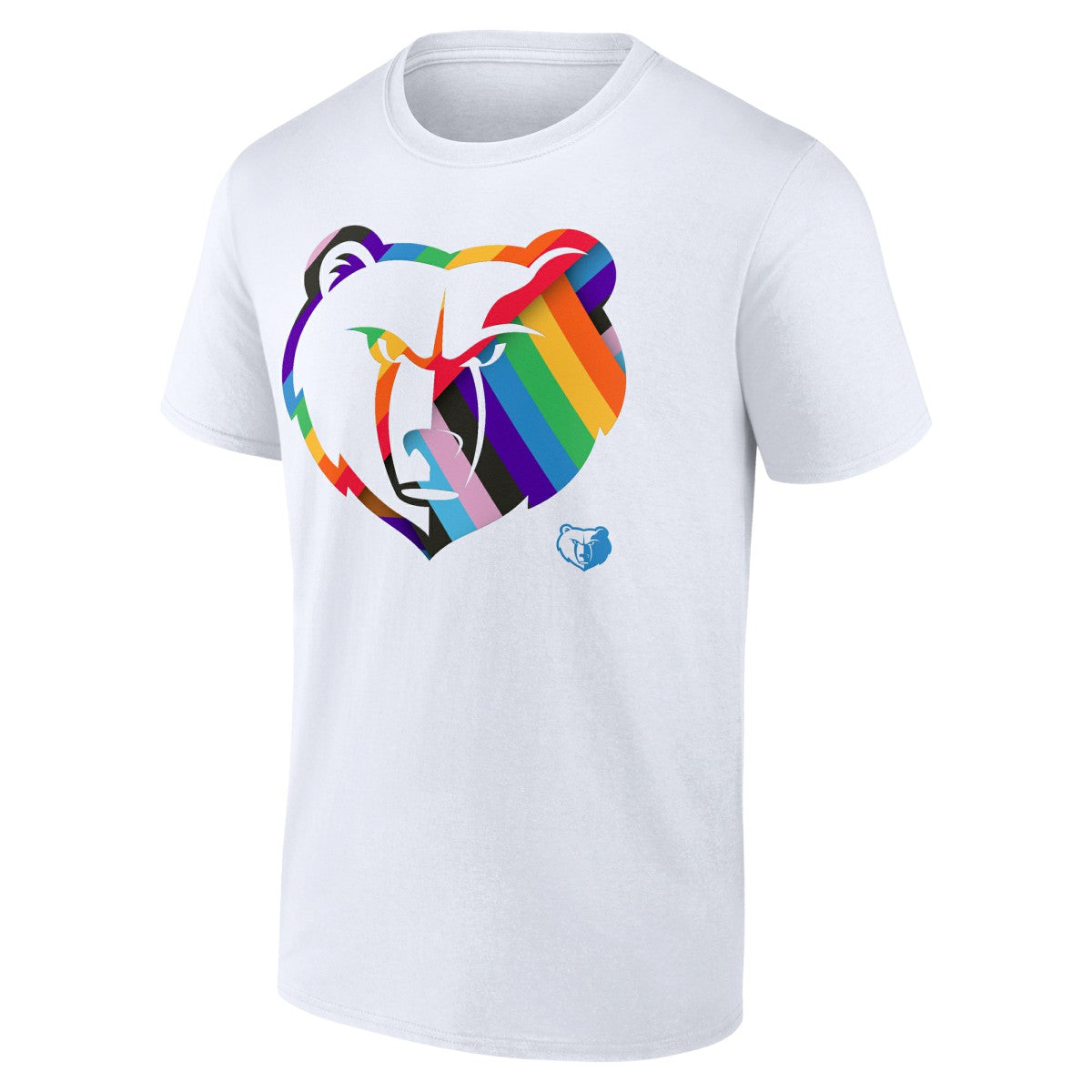 Memphis Grizzlies Team Logo Pride T-Shirt White