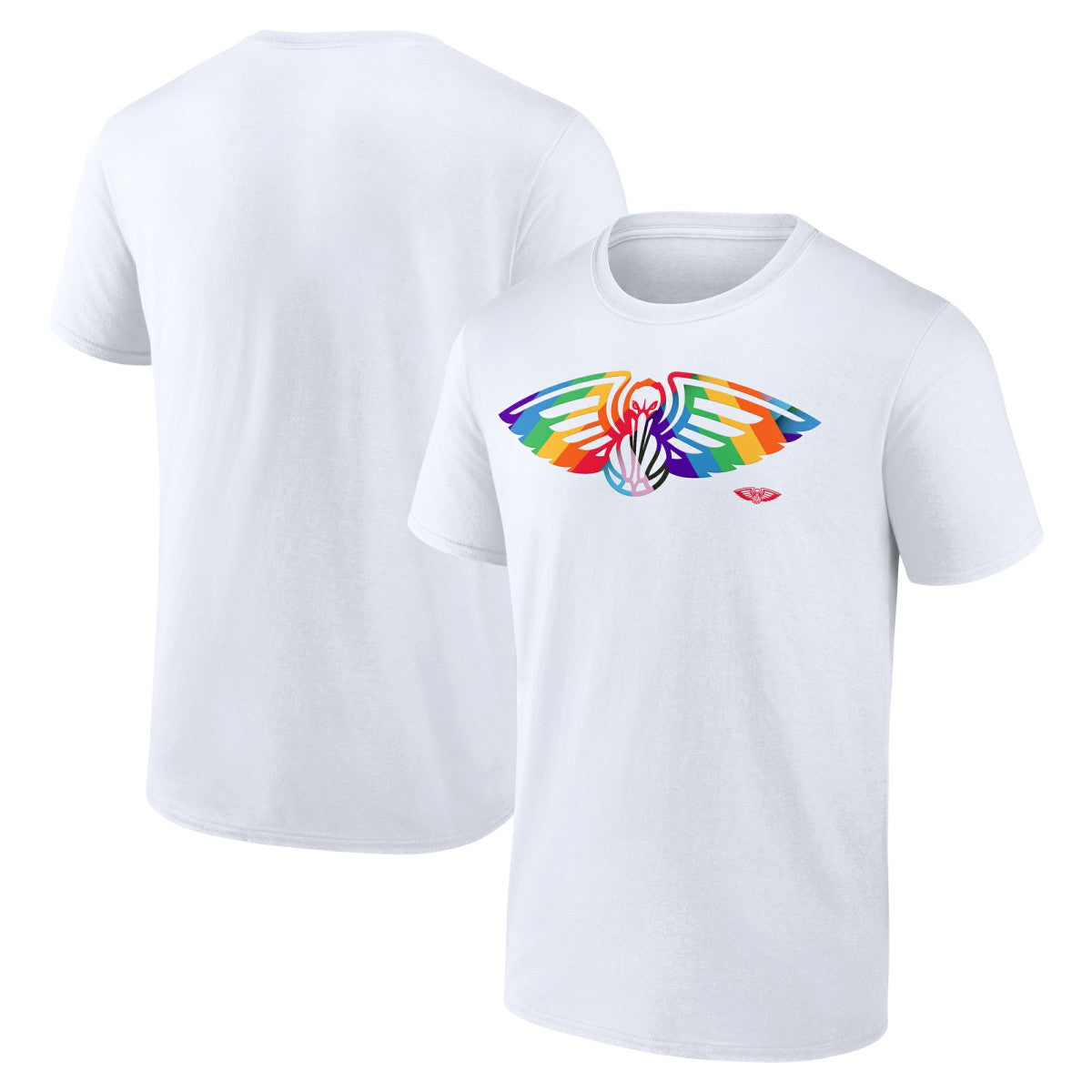 New Orleans Pelicans Team Logo Pride T-Shirt White