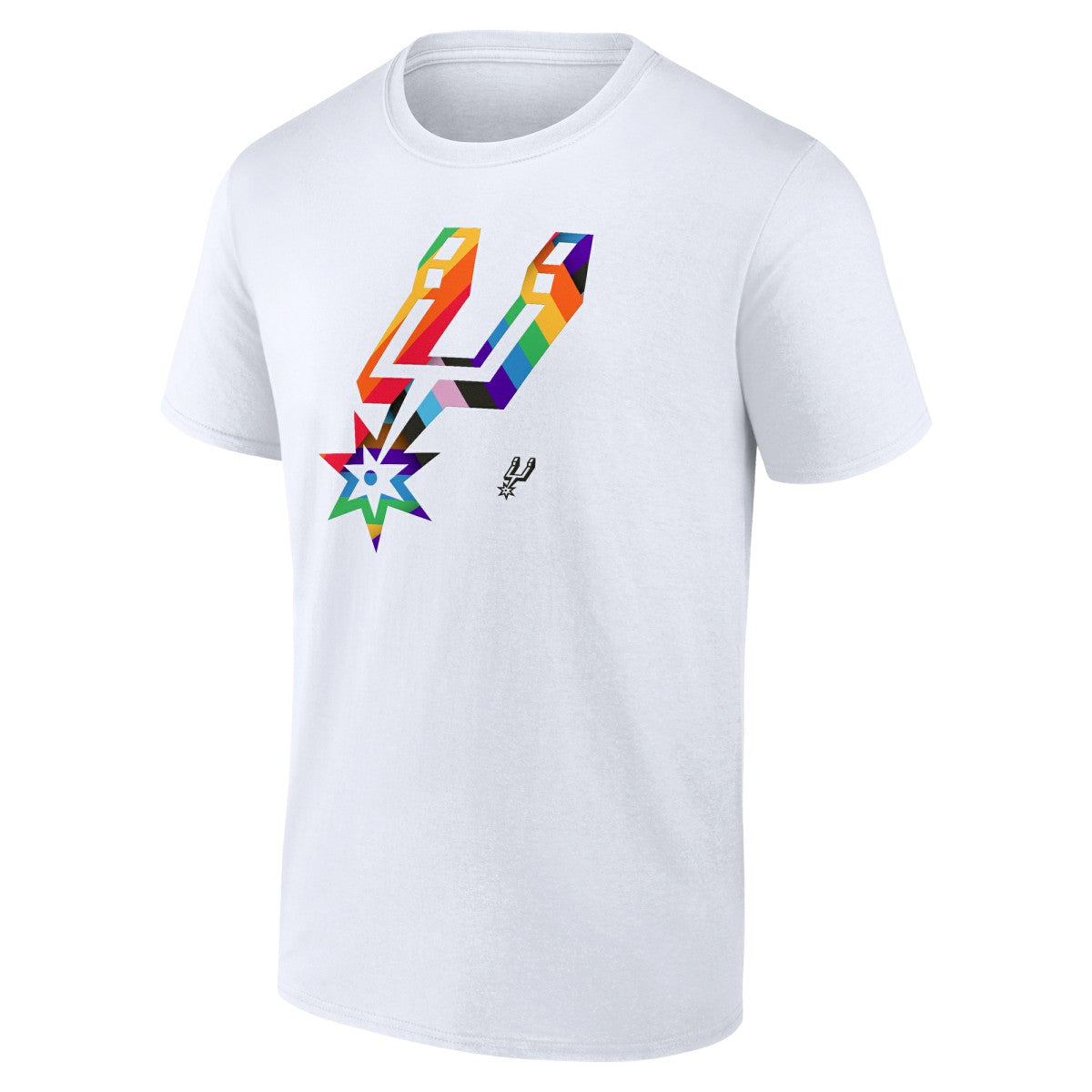 San Antonio Spurs Team Logo Pride T-Shirt White