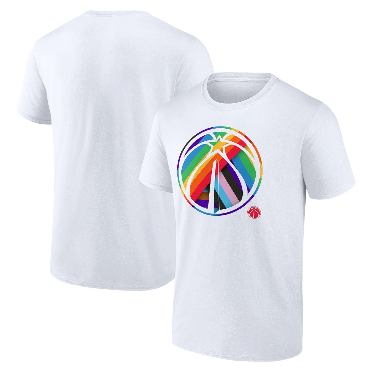 Washington Wizards Team Logo Pride T-Shirt White