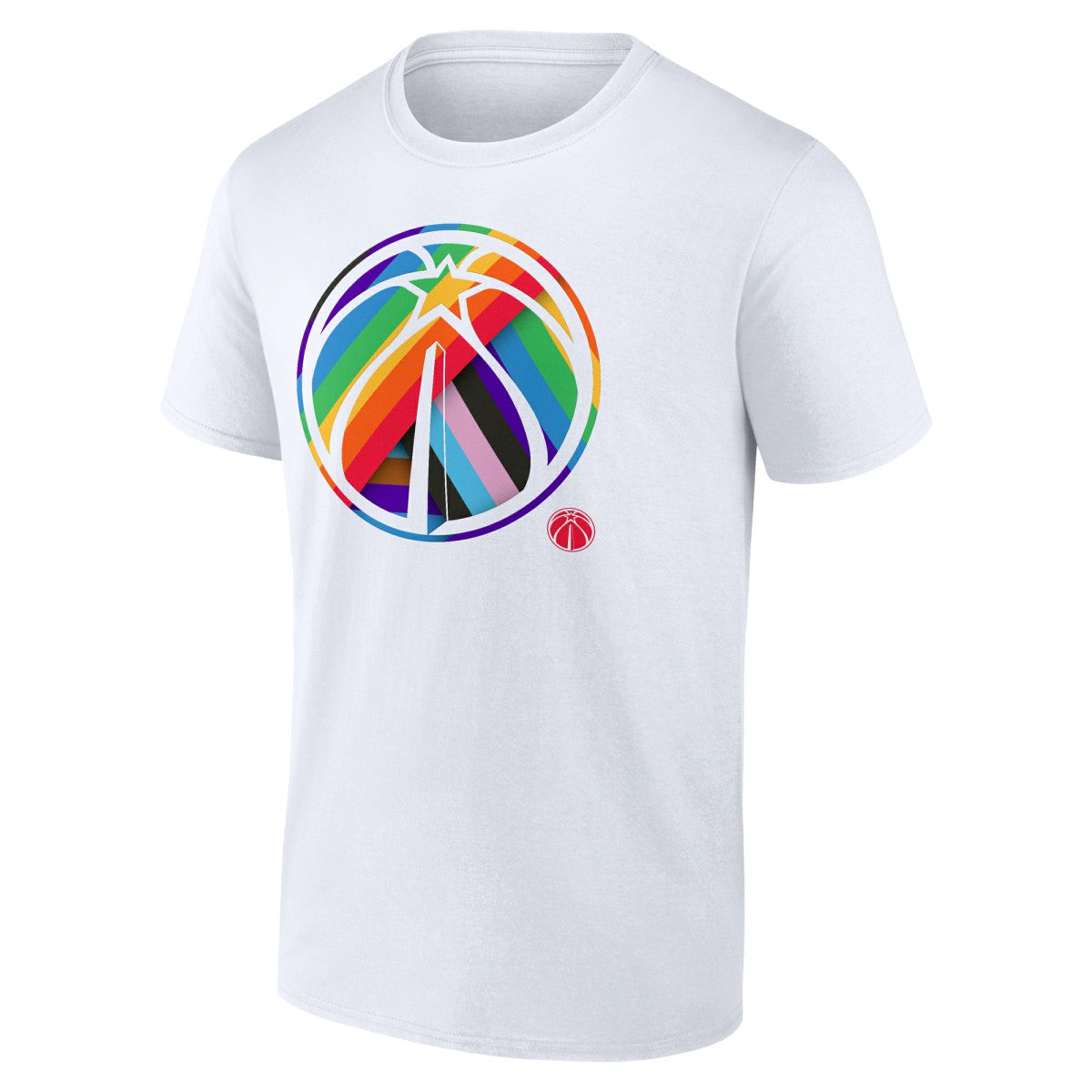 Washington Wizards Team Logo Pride T-Shirt White