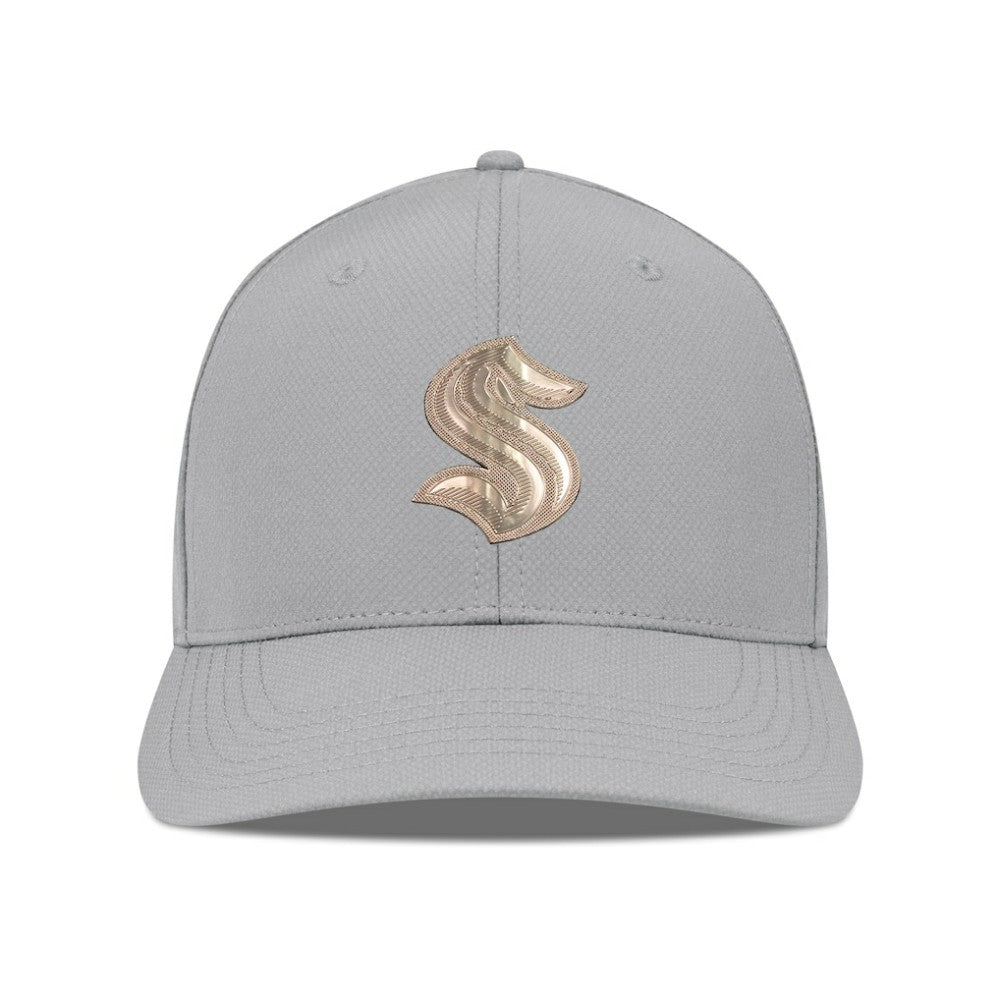 Seattle Kraken Levelwear Rise Copper Insignia Flex Hat - Gray | NHL online