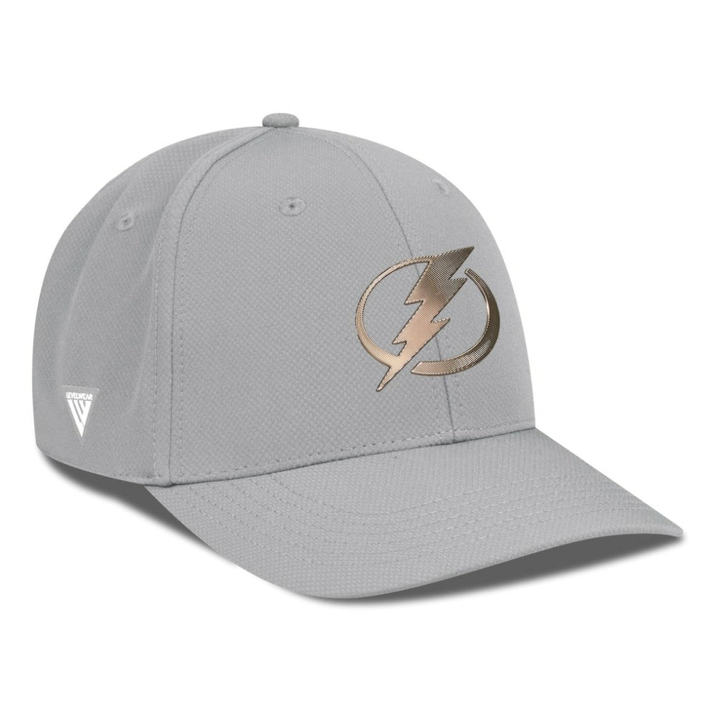 Tampa Bay Lightning Levelwear Rise Copper Insignia Flex Hat - Gray | NHL Clearance
