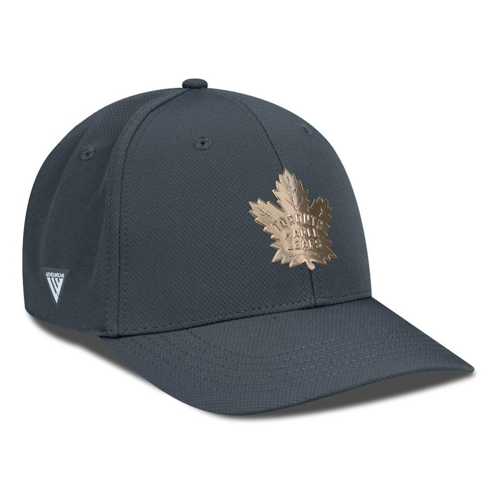 Toronto Maple Leafs Levelwear Rise Copper Insignia Flex Hat - Charcoal | NHL discount