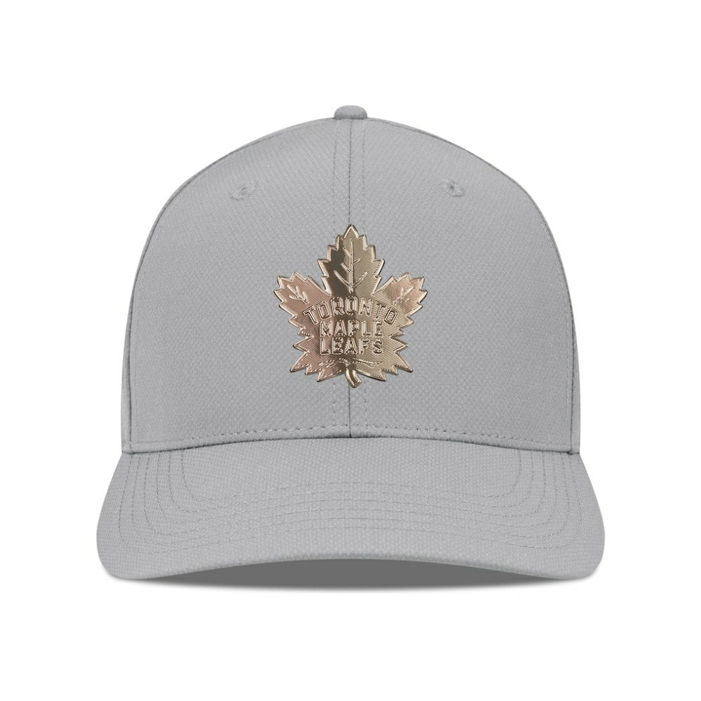 Toronto Maple Leafs Levelwear Rise Copper Insignia Flex Hat - Gray | NHL Clearance