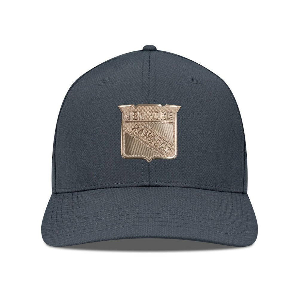 New York Rangers Levelwear Rise Copper Insignia Flex Hat - Charcoal | NHL Lifestyle