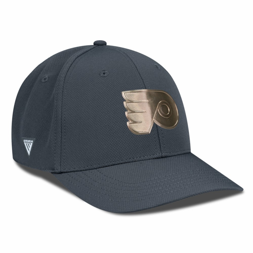 Philadelphia Flyers Levelwear Rise Copper Insignia Flex Hat - Charcoal | NHL discount