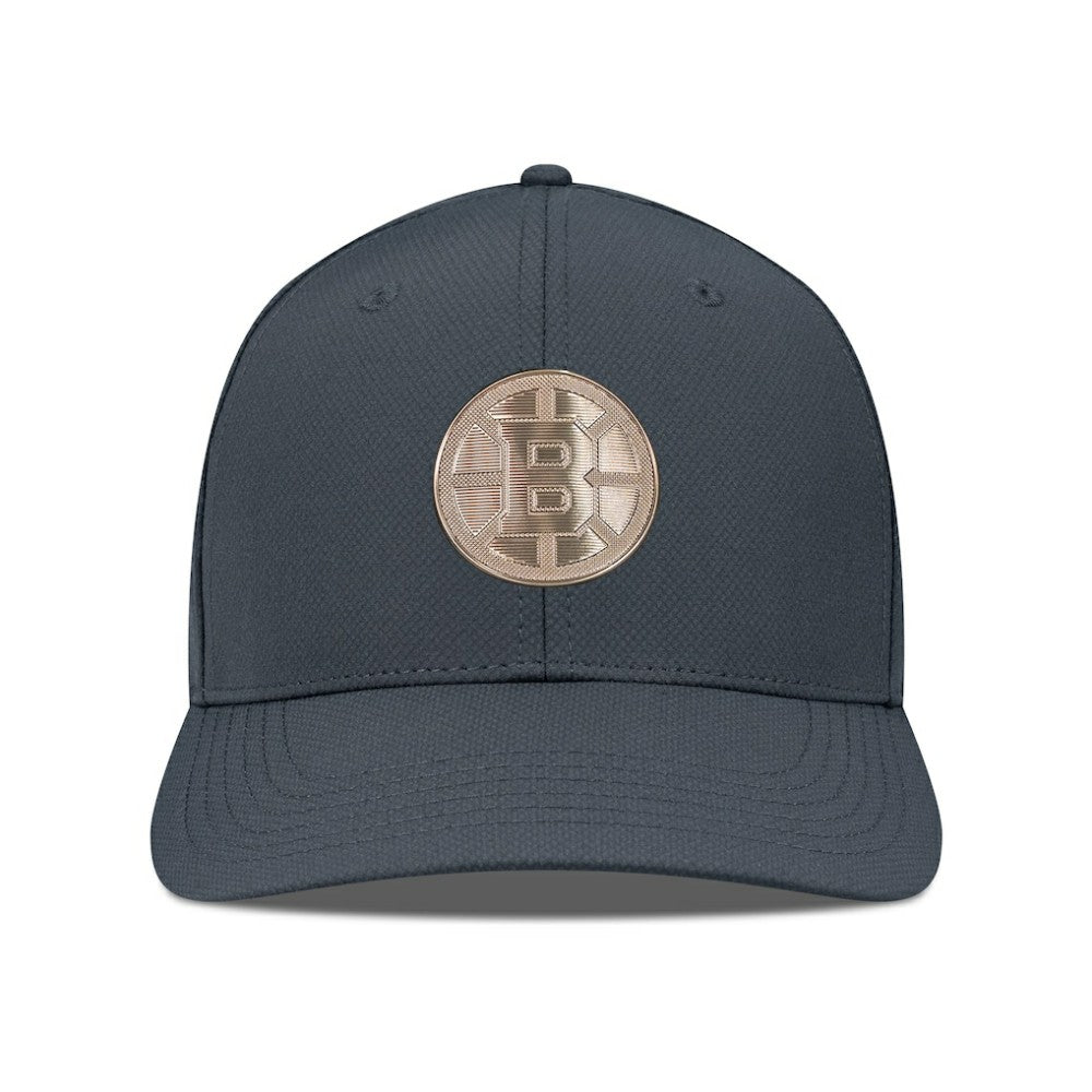 Boston Bruins Levelwear Rise Copper Insignia Flex Hat - Charcoal | NHL on sale