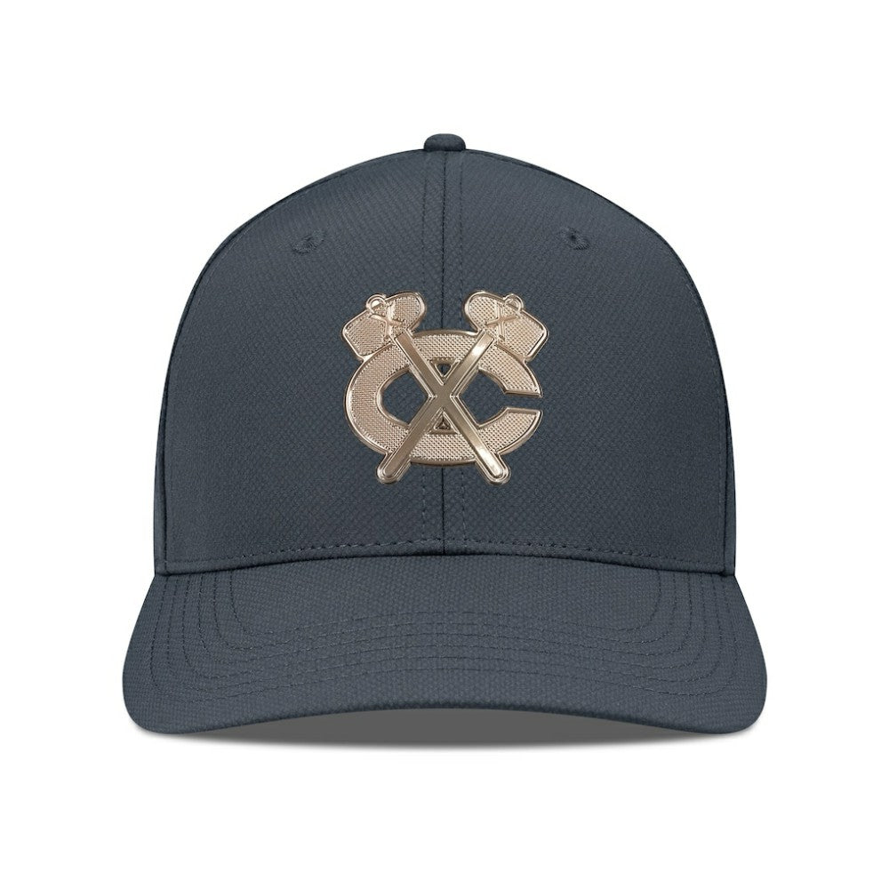 Chicago Blackhawks Levelwear Rise Copper Insignia Flex Hat - Charcoal | NHL near me