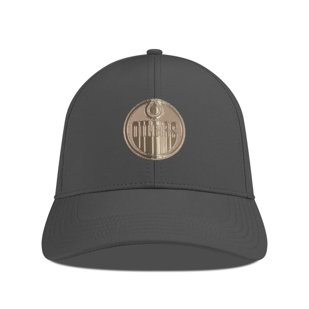Edmonton Oilers Levelwear Ascend Copper Insignia Vented Adjustable Hat - Charcoal | NHL discount