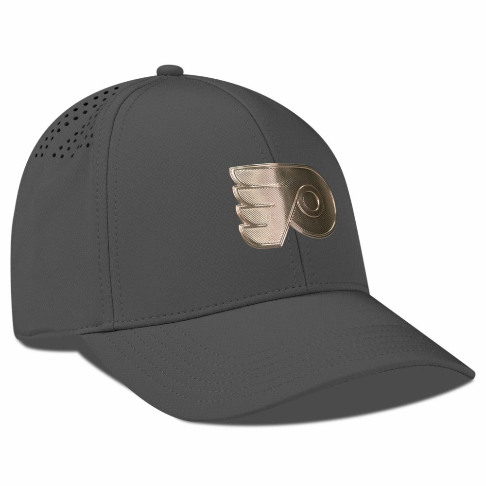 Philadelphia Flyers Levelwear Ascend Copper Insignia Vented Adjustable Hat - Charcoal | NHL online