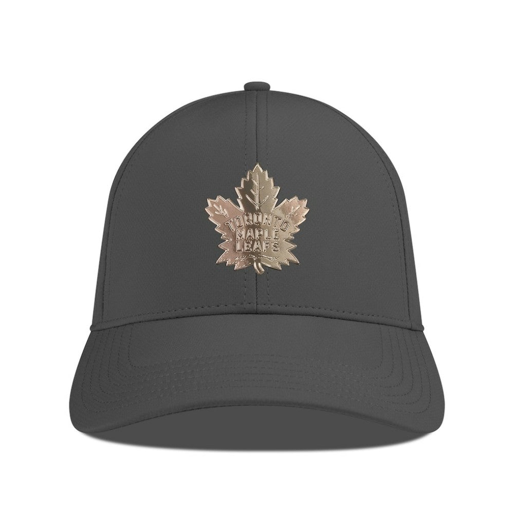 Toronto Maple Leafs Levelwear Ascend Copper Insignia Vented Adjustable Hat - Charcoal | NHL Lifestyle