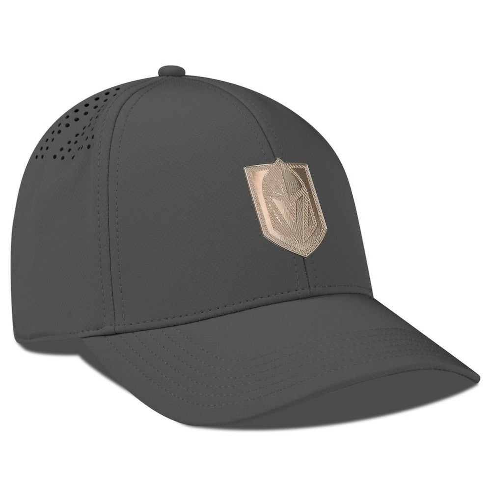 Vegas Golden Knights Levelwear Ascend Copper Insignia Vented Adjustable Hat - Charcoal | NHL near me