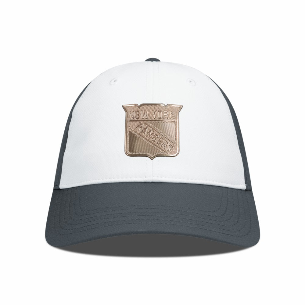 New York Rangers Levelwear Endure Copper Insignia Adjustable Hat - White/Charcoal | NHL near me