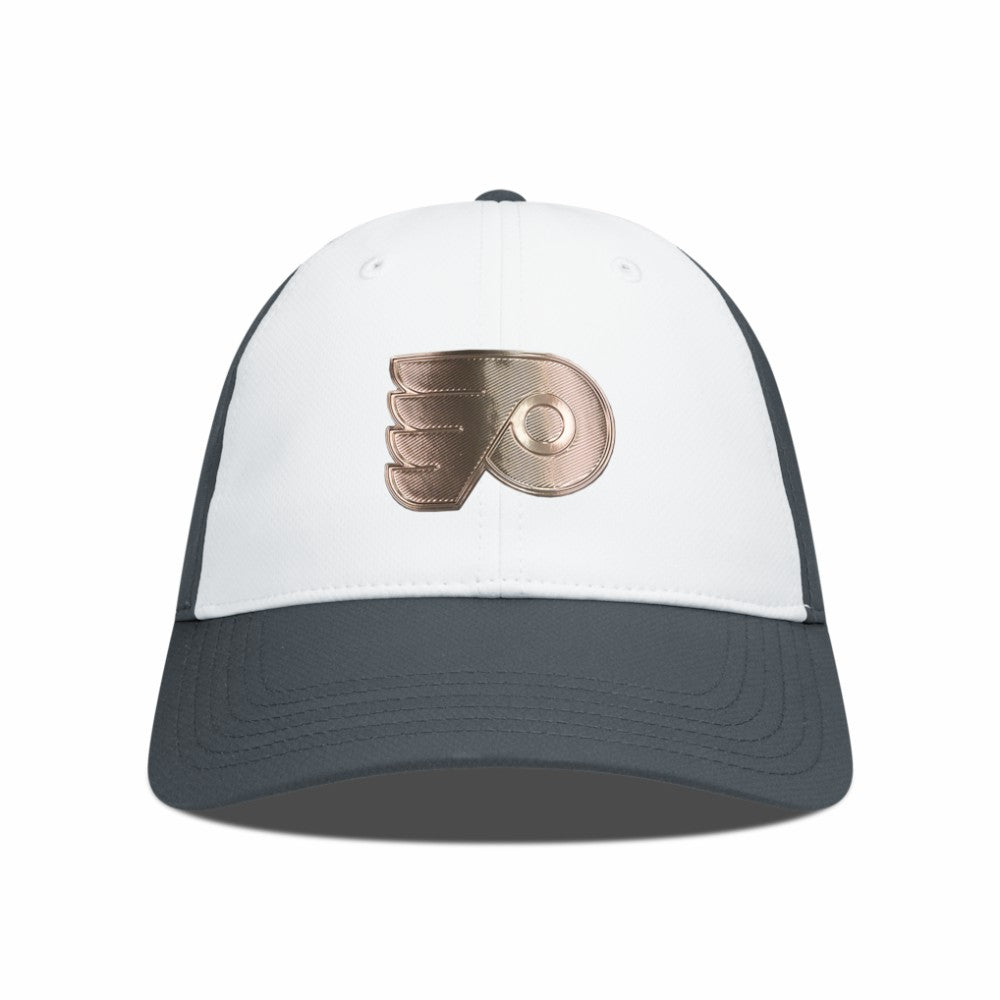 Philadelphia Flyers Levelwear Endure Copper Insignia Adjustable Hat - White/Charcoal | NHL on sale