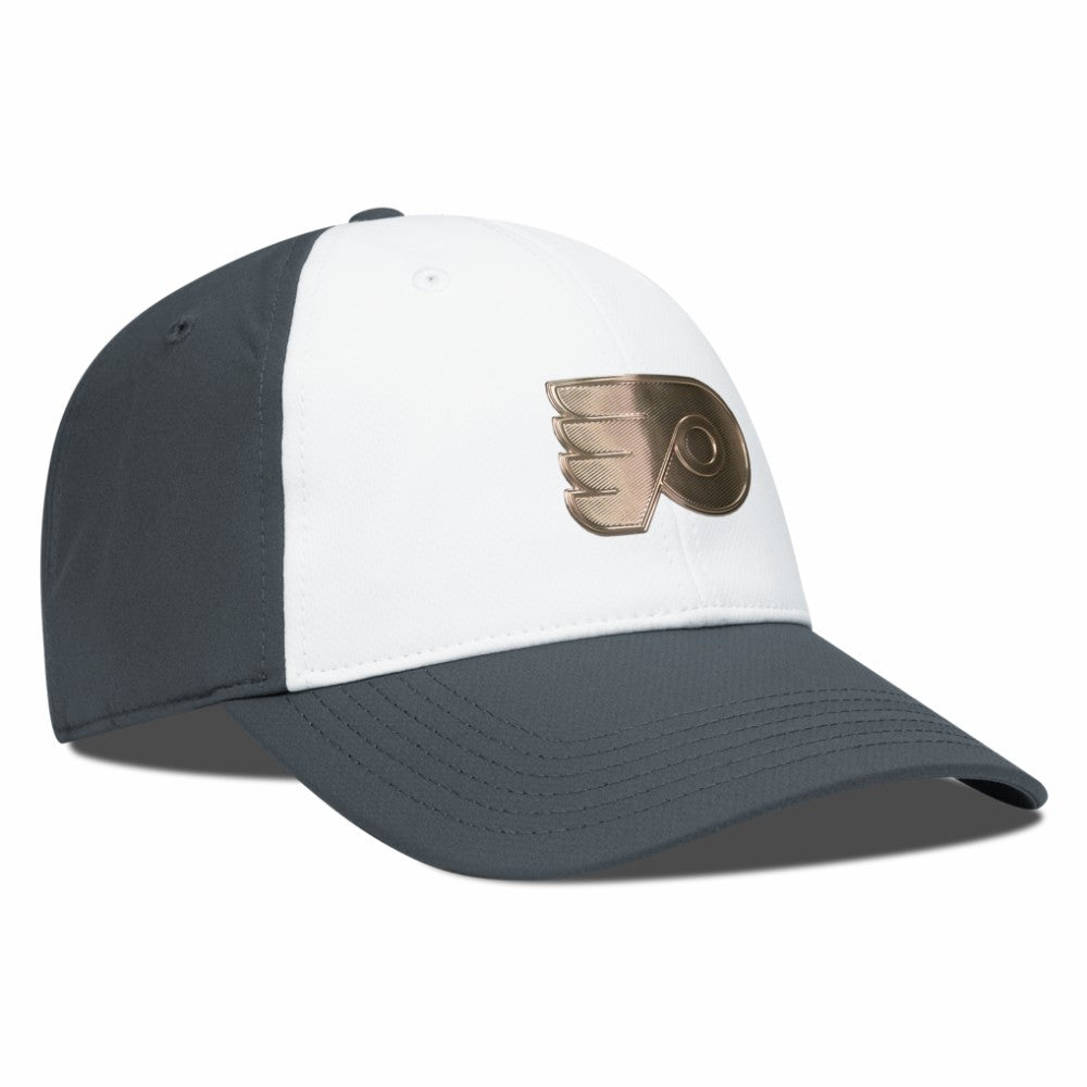 Philadelphia Flyers Levelwear Endure Copper Insignia Adjustable Hat - White/Charcoal | NHL on sale