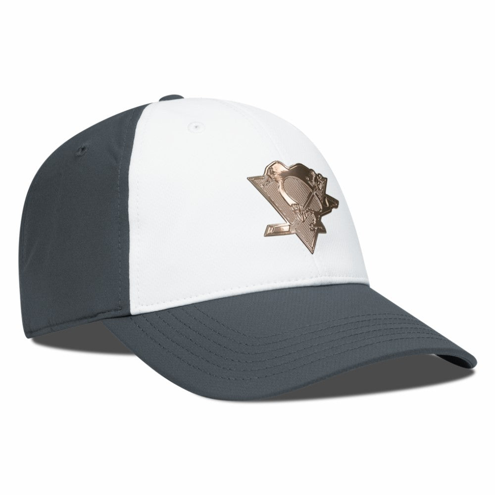 Pittsburgh Penguins Levelwear Endure Copper Insignia Adjustable Hat - White/Charcoal | NHL online