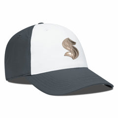 Seattle Kraken Levelwear Endure Copper Insignia Adjustable Hat - White/Charcoal | NHL Clearance