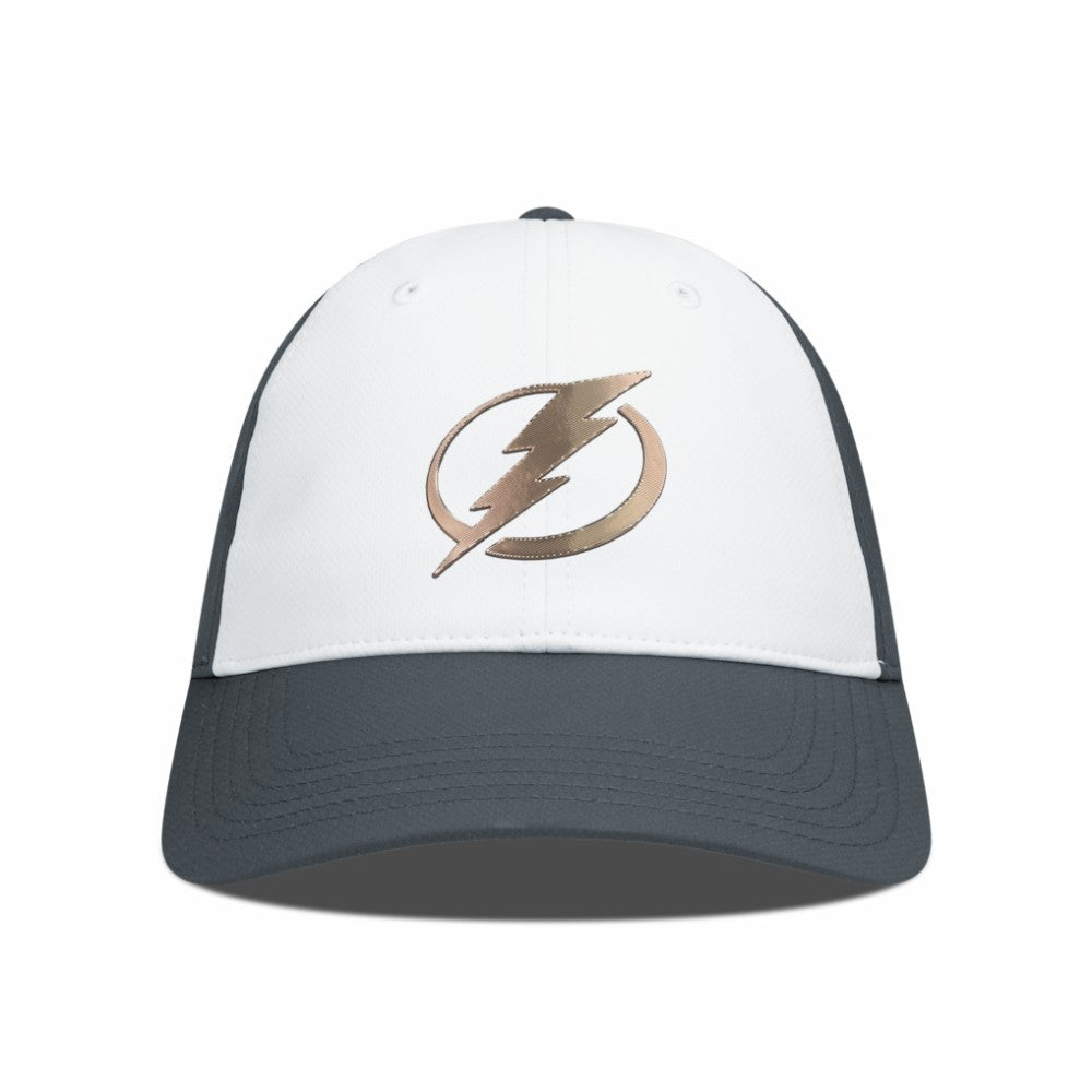 Tampa Bay Lightning Levelwear Endure Copper Insignia Adjustable Hat - White/Charcoal | NHL Clearance