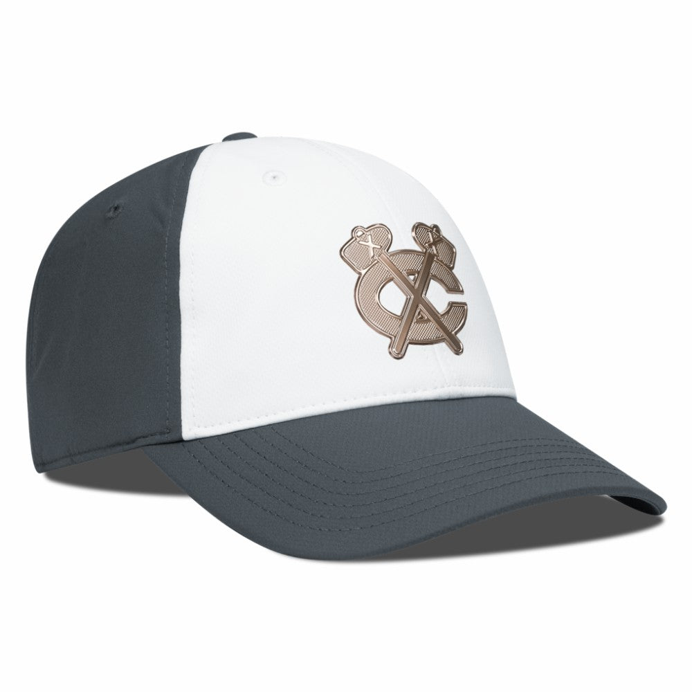 Chicago Blackhawks Levelwear Endure Copper Insignia Adjustable Hat - White/Charcoal | NHL online