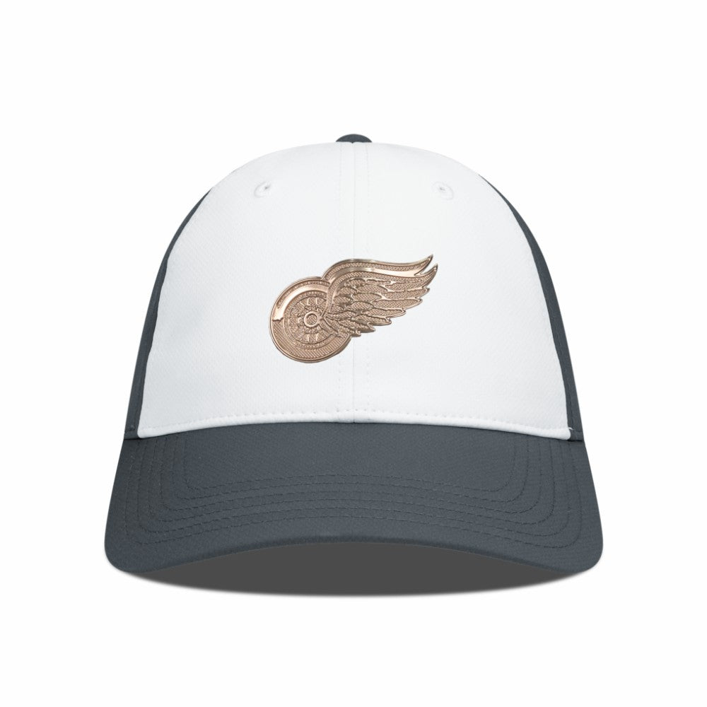 Detroit Red Wings Levelwear Endure Copper Insignia Adjustable Hat - White/Charcoal | NHL online