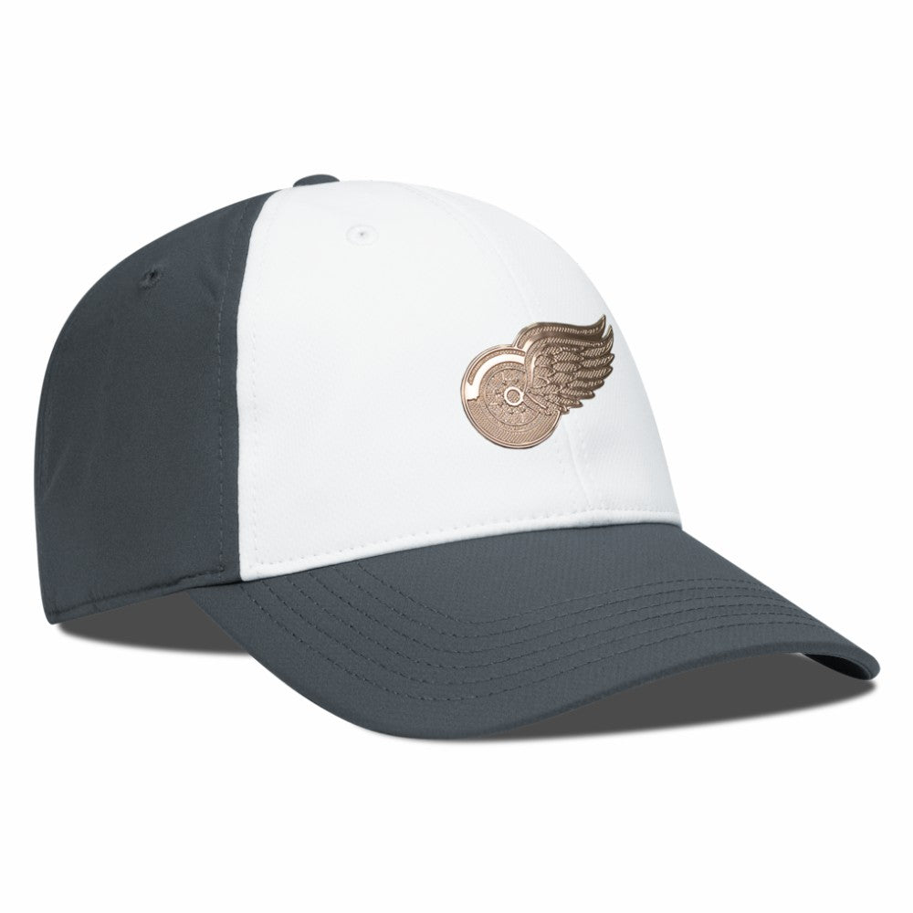 Detroit Red Wings Levelwear Endure Copper Insignia Adjustable Hat - White/Charcoal | NHL online