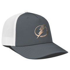 Tampa Bay Lightning Levelwear Signal Copper Insignia Trucker Adjustable Hat - Charcoal/White | NHL on sale